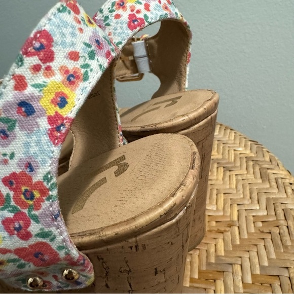 Report Floral Platform Chunky Heel Sandals Size 8 - Picture 9 of 12